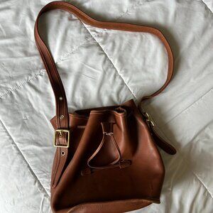 vintage Coach Lula's Legacy (style 9952) drawstring bucket bag in British Tan